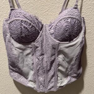 Garage Lace Corset top in Light Purple